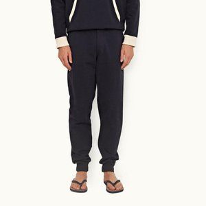 Orlebar Brown DUXBURY CONTRAST Men's thick joggers sweatpants| Navy Blue | Large
